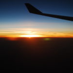 Sonnenaufgang irgendwo zwischen Frankfurt und Muscat